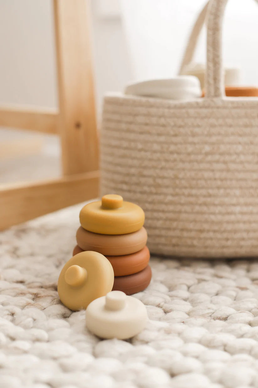 Silicone Round Stacking Tower Toy