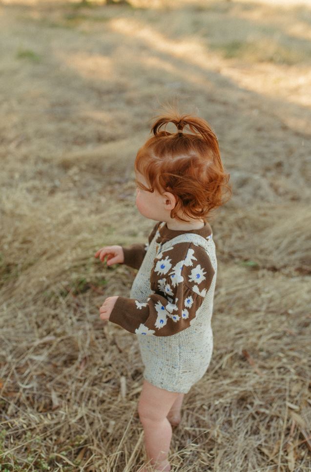 Organic Funfetti Romper - Sea