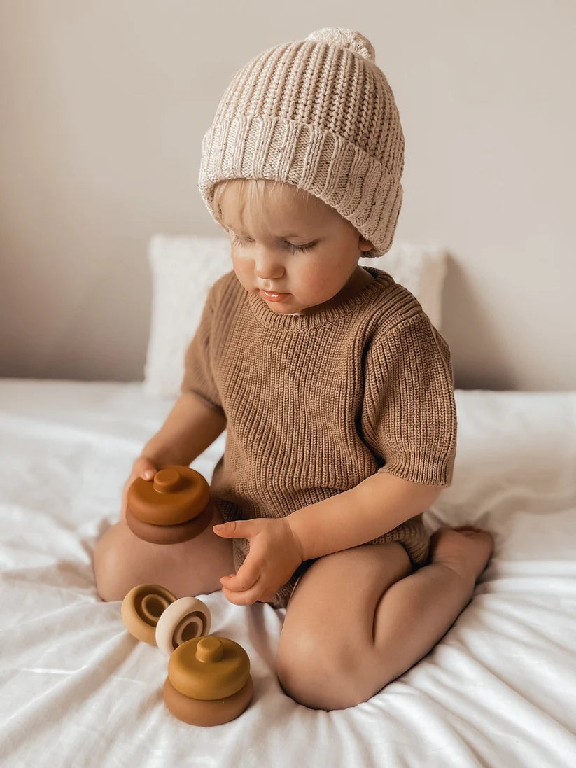 Silicone Round Stacking Tower Toy