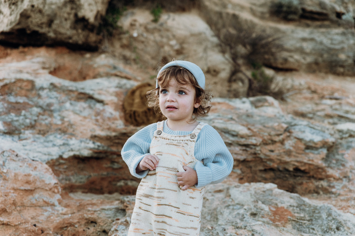 Merino Rib Beanie - Sky | SIZE S LEFT