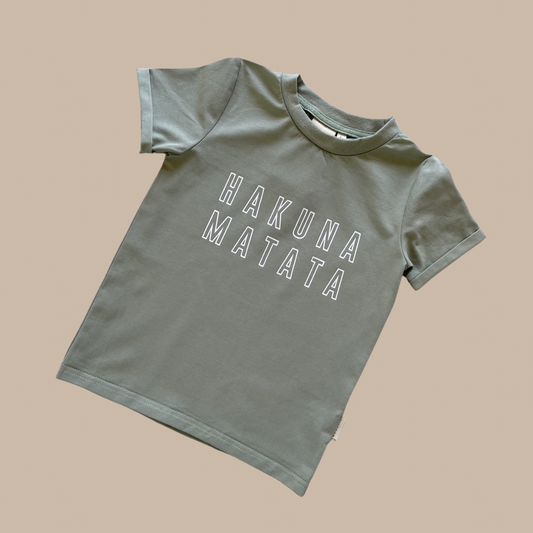 Hakuna Matata Tee - Khaki | SIZE 3-6M LEFT