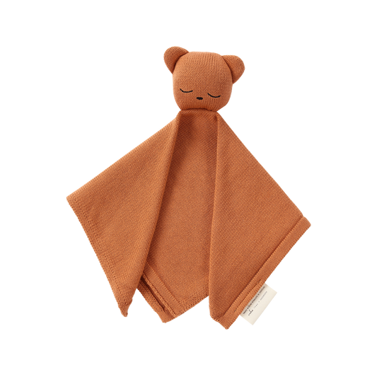 Organic Knit Cuddle Blanket | Teddy - Sunkissed