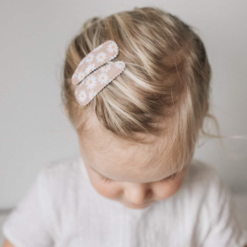 Hair Clips - Marguerite Taupe