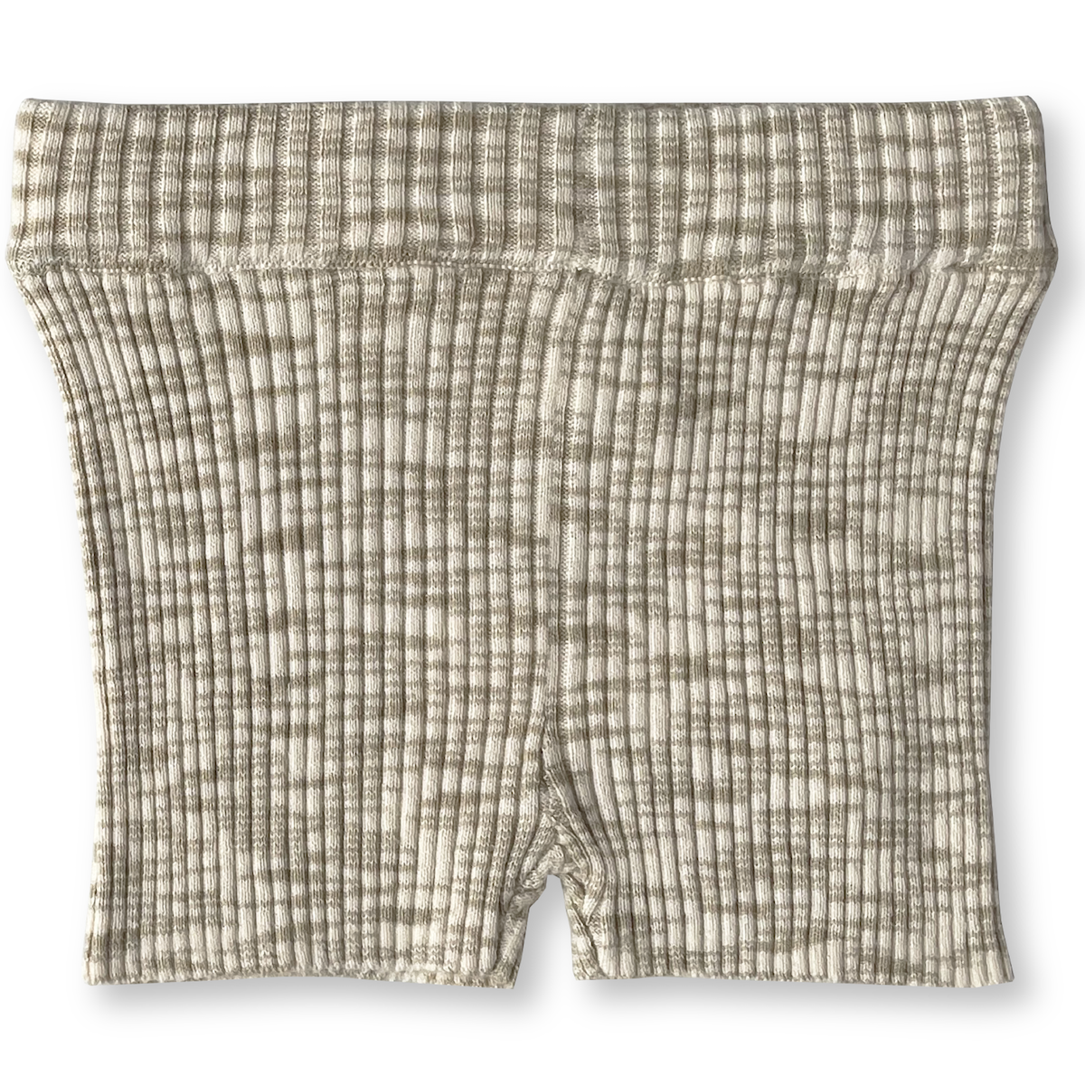 Ribbed Bike Short - Latte