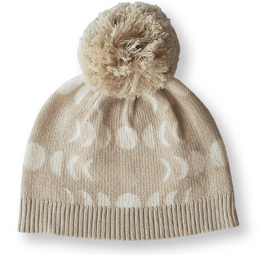 Lunar Pom Pom Beanie - Natural