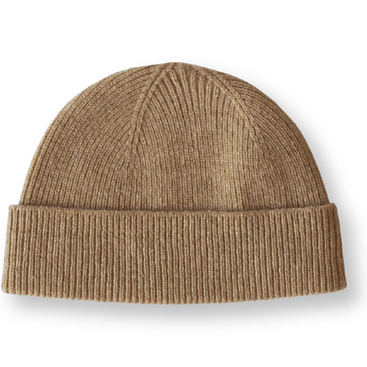 Merino Rib Beanie - Dune | SIZE XS 0-3M LEFT