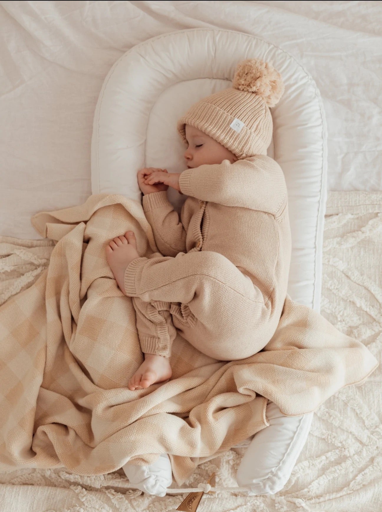 Knit Blanket - Gingham
