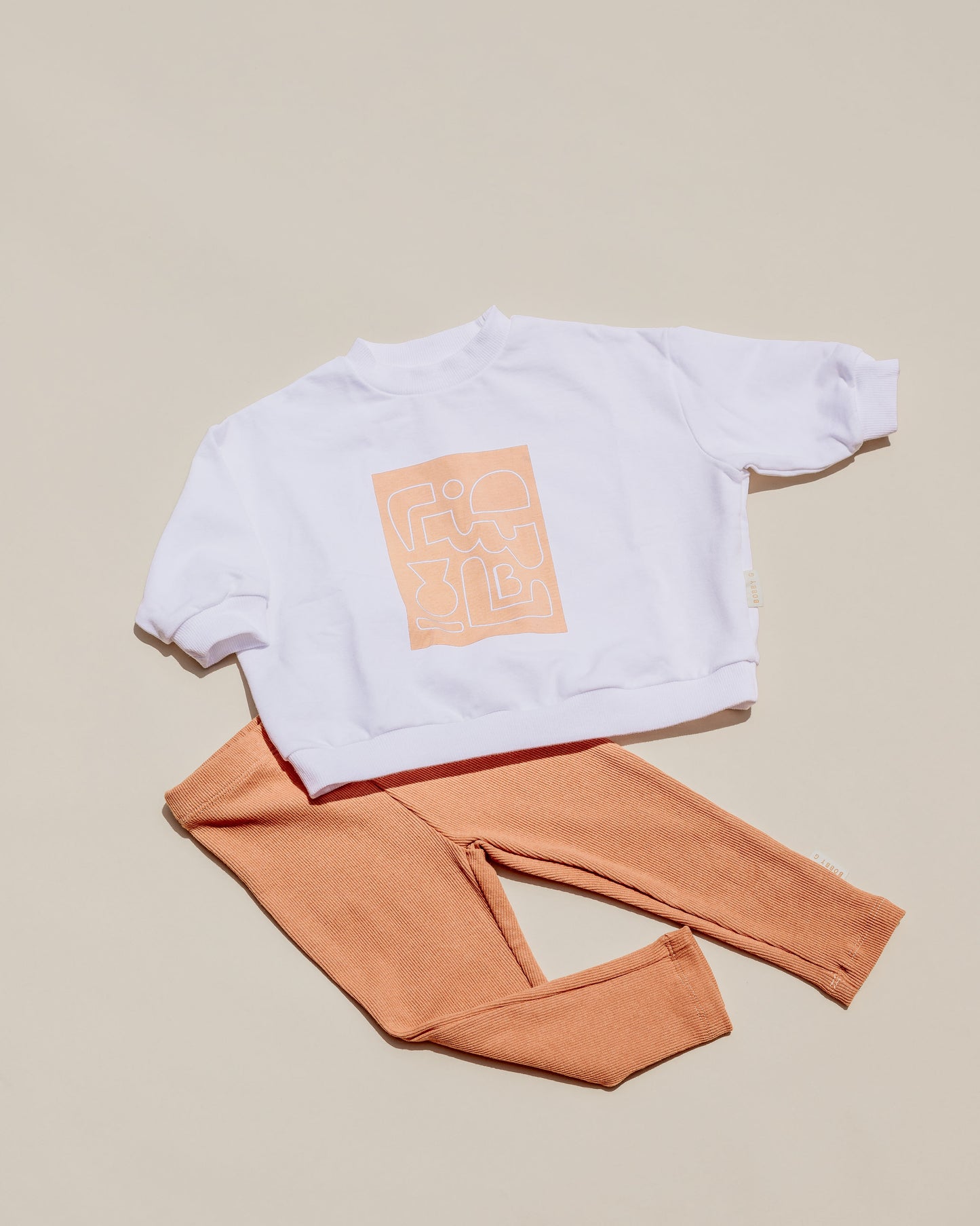 Slouch Pullover - Block White