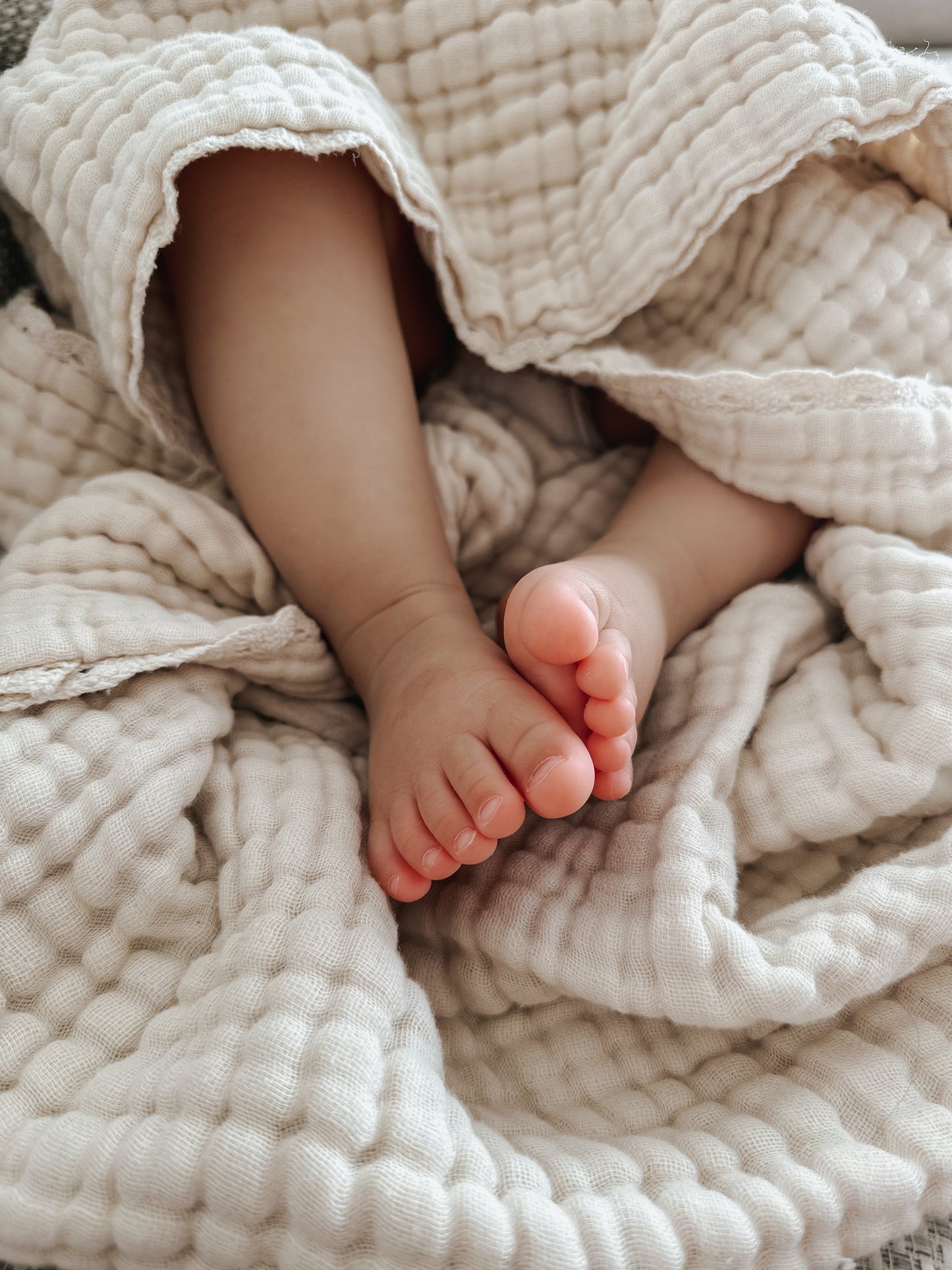 Organic Cotton Gauze Blanket - Oat Milk