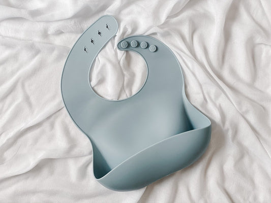 Silicone Bib - Powder Blue
