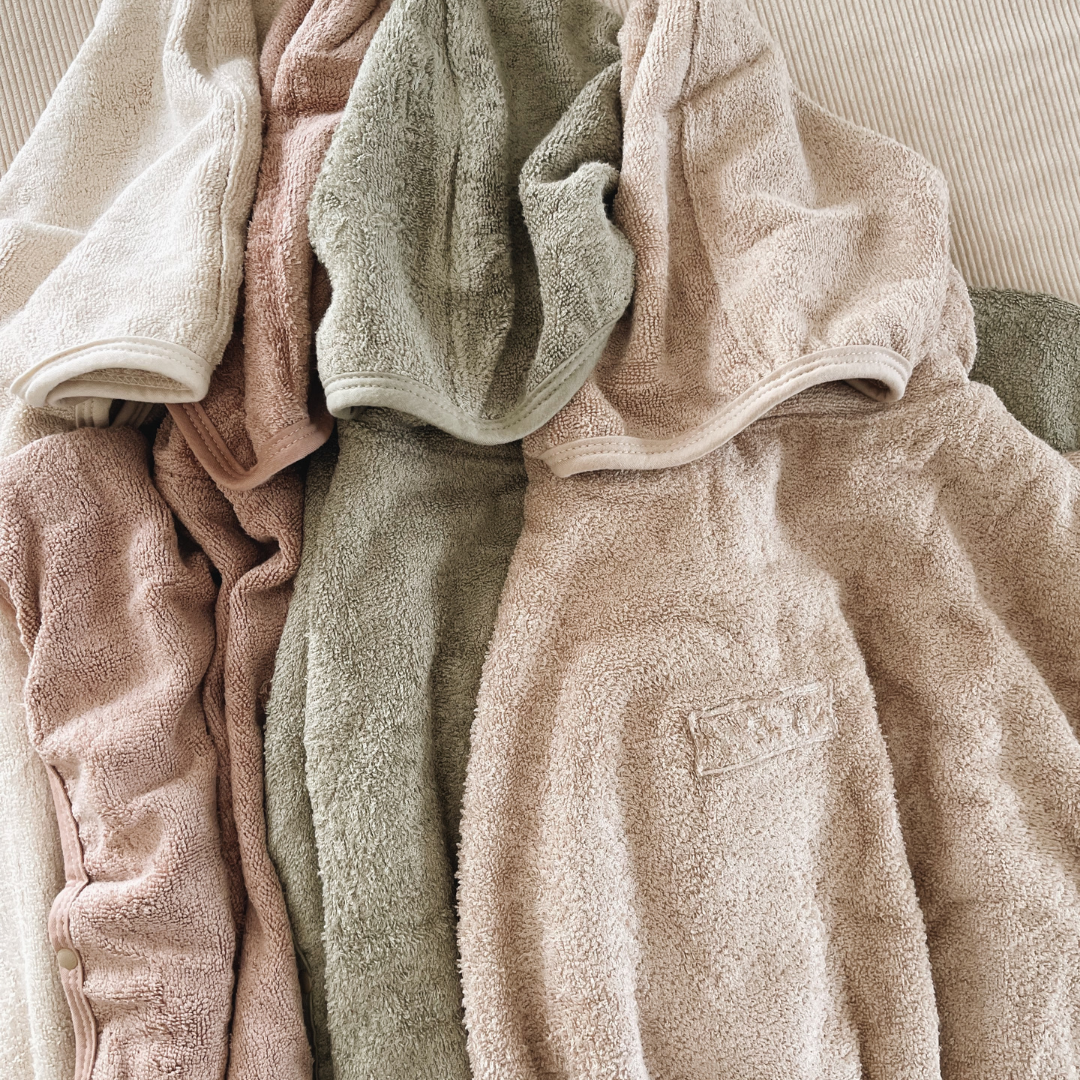 Kids Poncho Hooded Towel - Sage