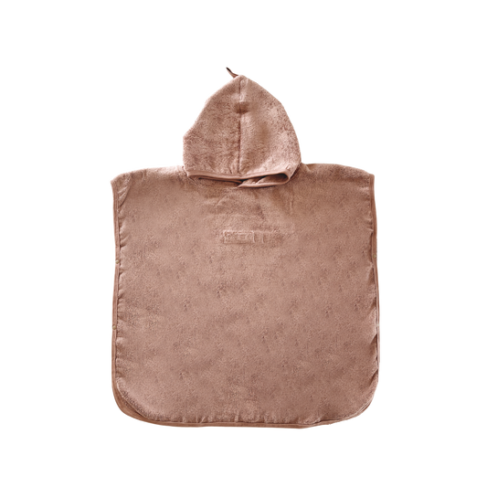 Kids Poncho Hooded Towel - Terracotta