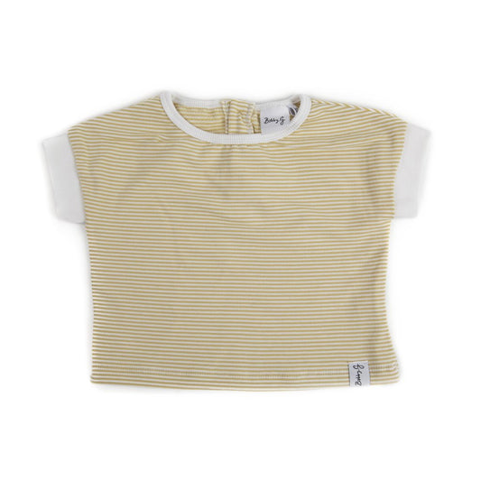 Spring Tee - Stripey Lemon-Ade | SIZE 2 LEFT