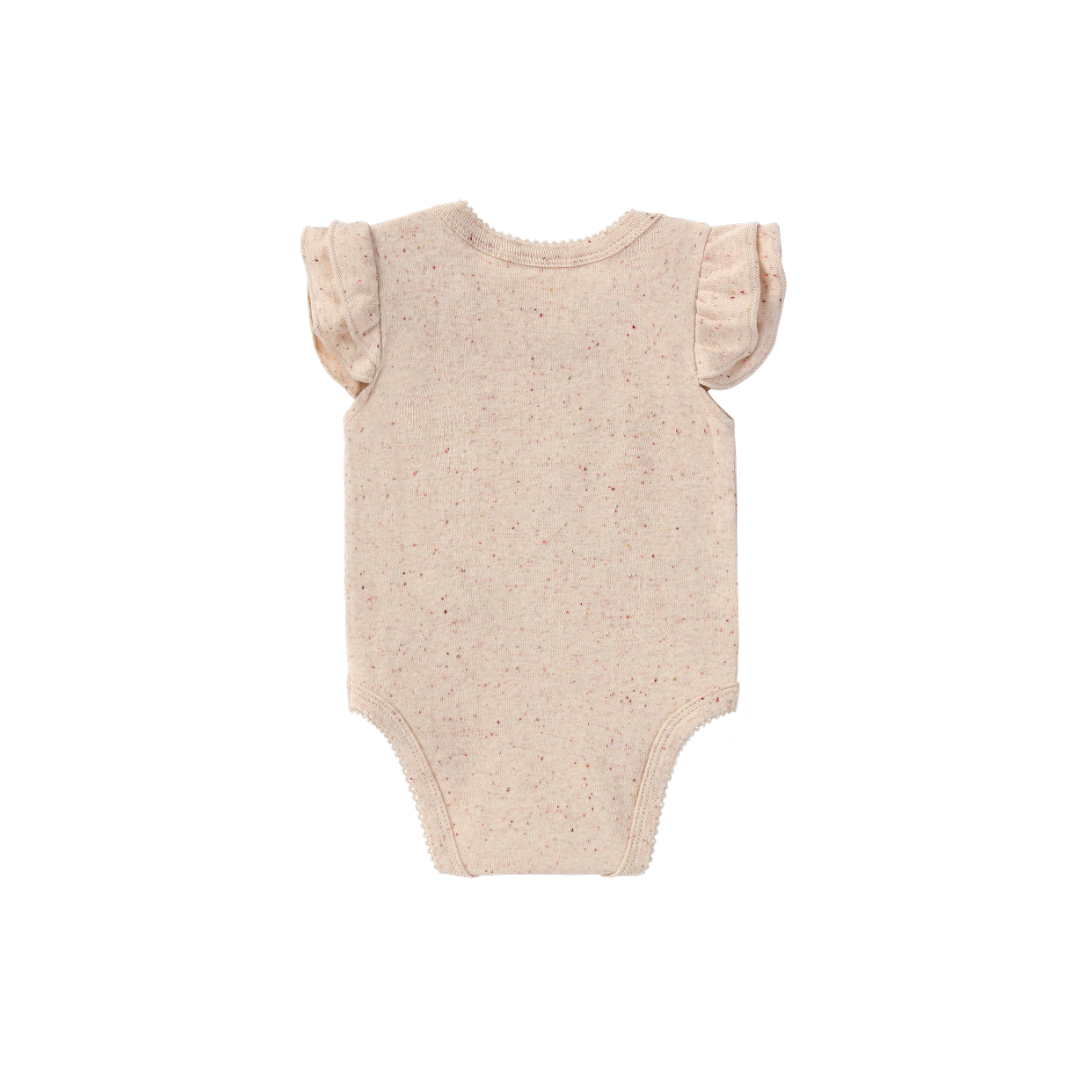 Organic Flutter Suit - Beige Speckled
