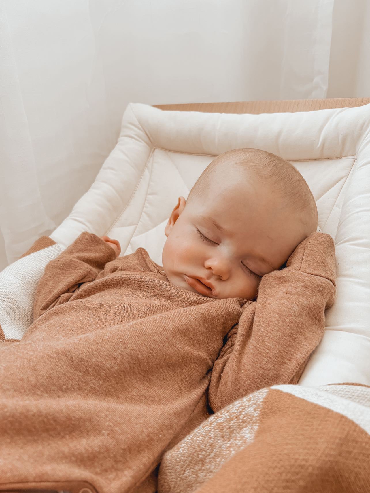 Organic L/S Kimono Bodysuit - Clay Speckled