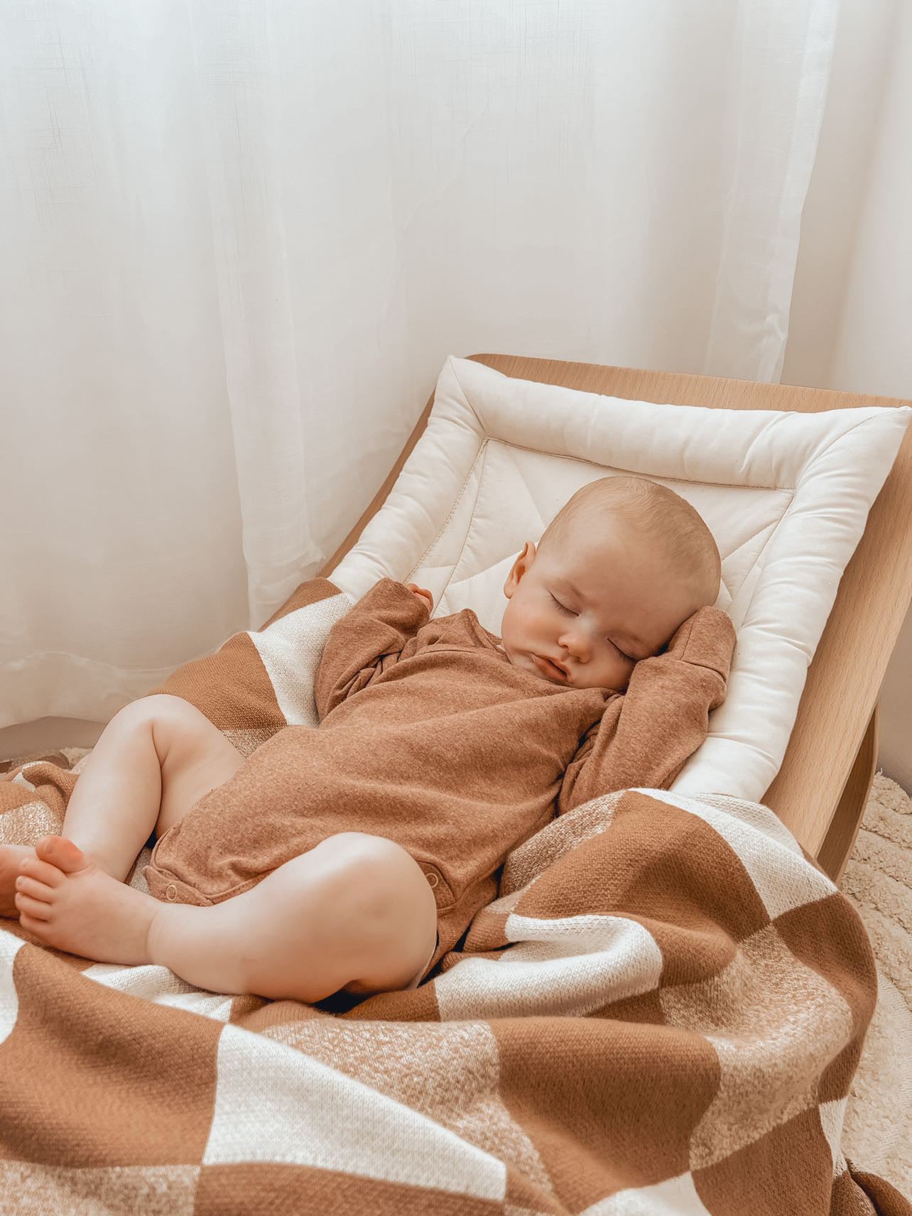 Organic L/S Kimono Bodysuit - Clay Speckled