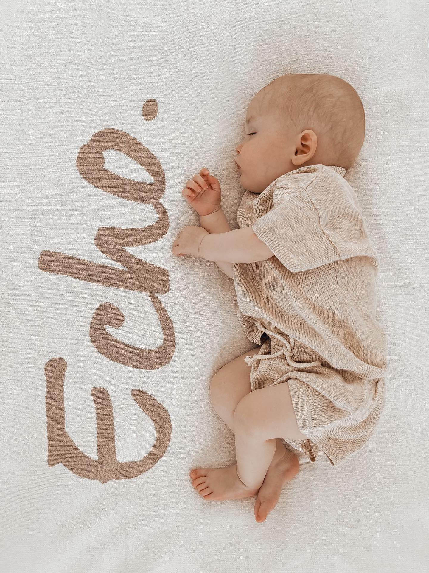 Linen Knit Shorts - Linen | SIZE 0-3M LEFT