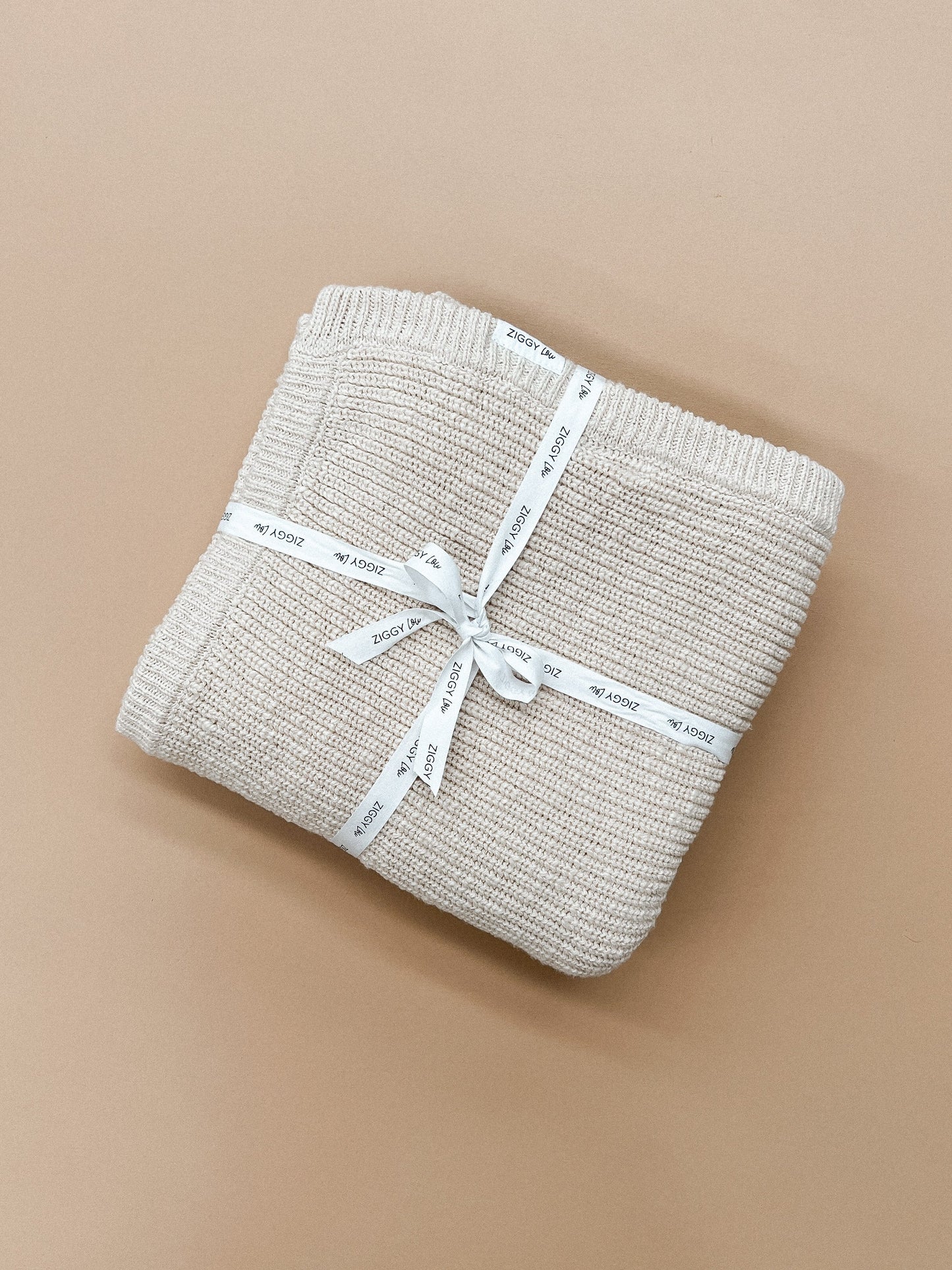 Chunky Knit Blanket - Honey