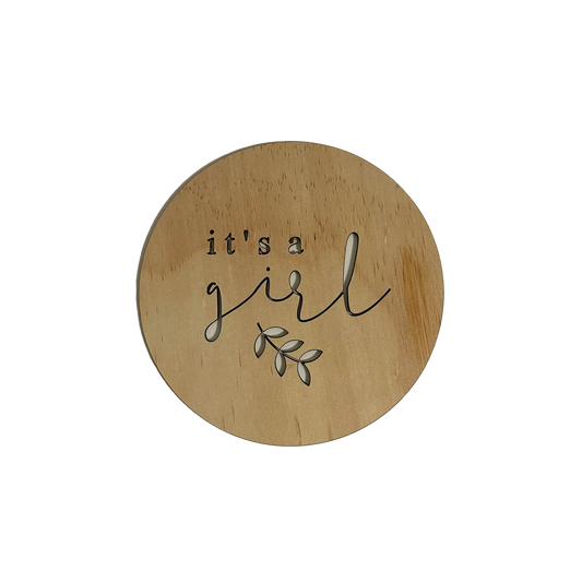 Announcement Plaque - It's A Girl
