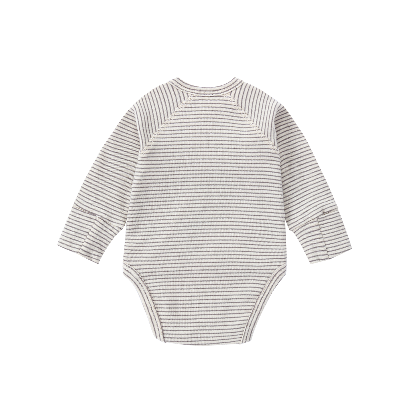 Organic L/S Kimono Bodysuit - Platinum