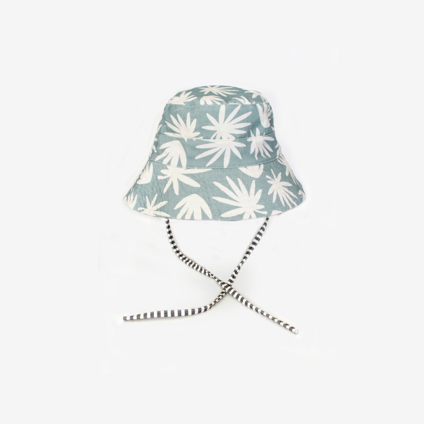 Reversible Bucket Hat - Midnight Stripe / Fern