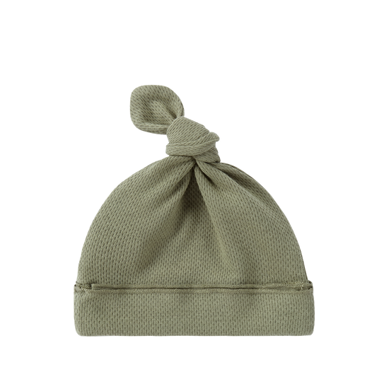 Organic Knotted Hat - Moss