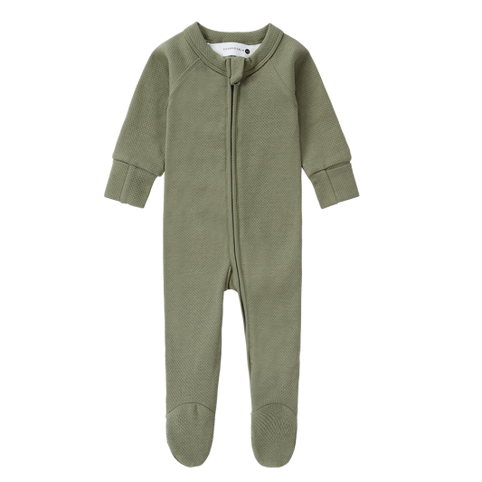 Organic Zip Growsuit - Moss