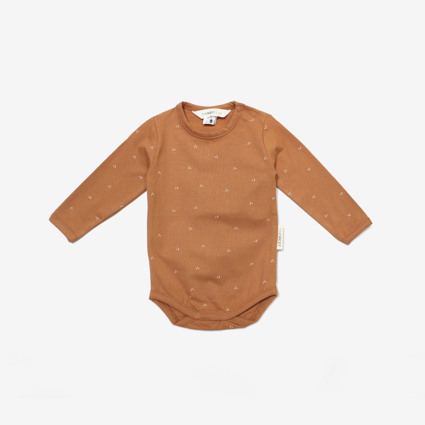 Long Sleeve Bodysuit - Pecan Snow