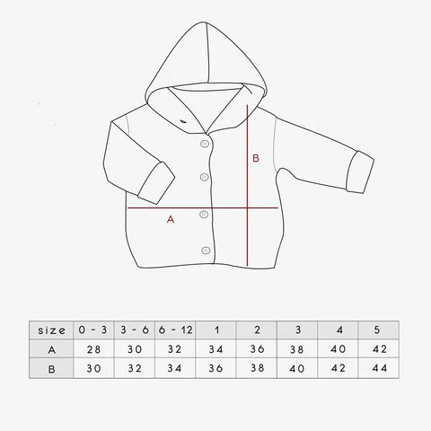 Organic Cotton Hooded Cardigan - Oatmeal Fleck