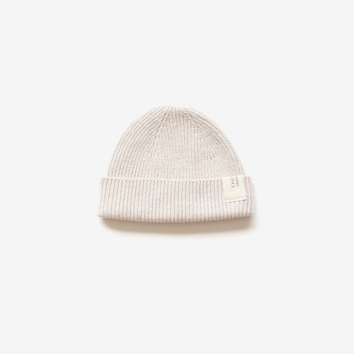 Organic Cotton Rib Beanie - Stone Marle