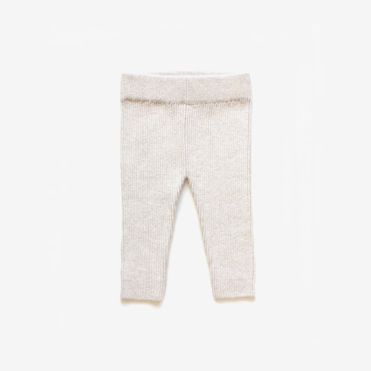 Organic Cotton Rib Knit Leggings - Stone Marle