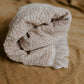 Shell Stitch Organic Hooded Towel - Beige