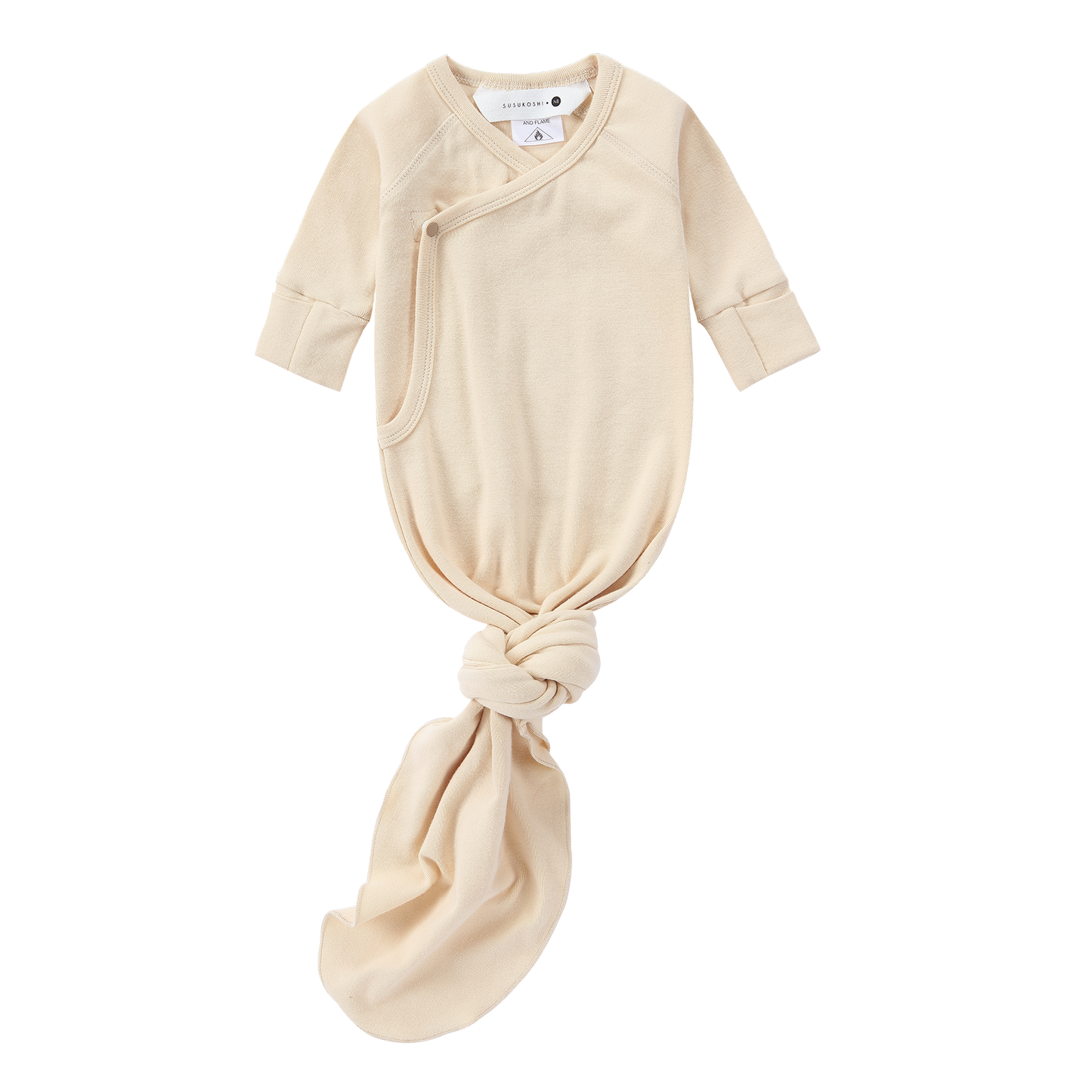 Organic Kimono Gown - Wheat