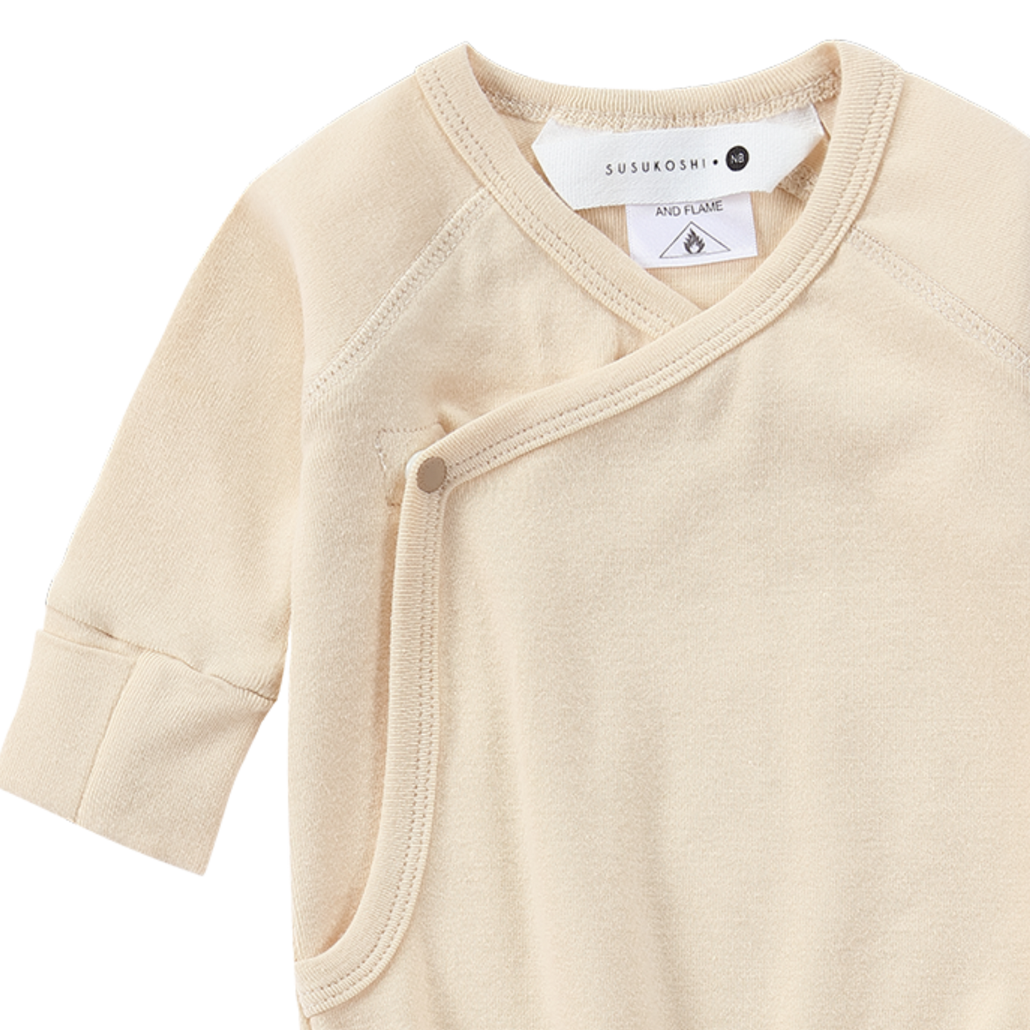 Organic Kimono Gown - Wheat