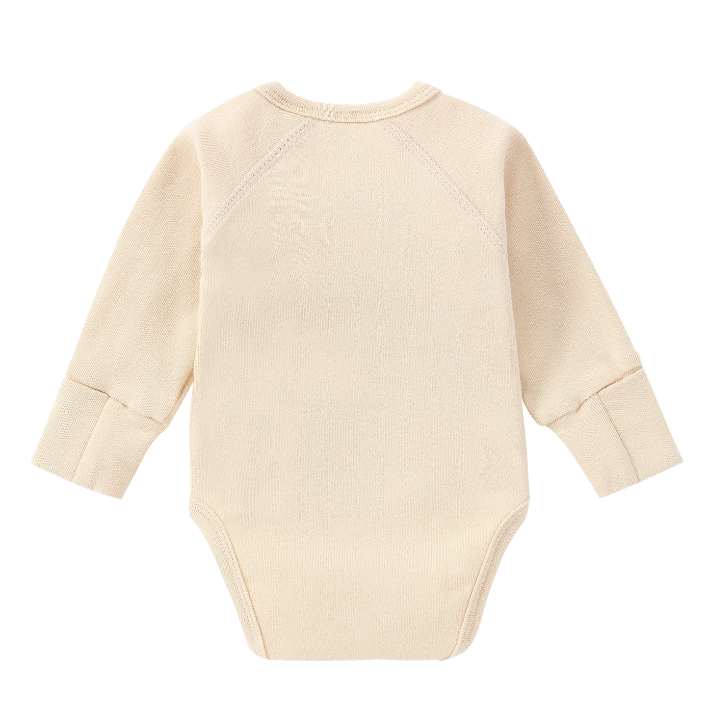 Organic L/S Kimono Bodysuit - Wheat