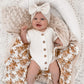 Signature Short Ribbed Romper - Milk
