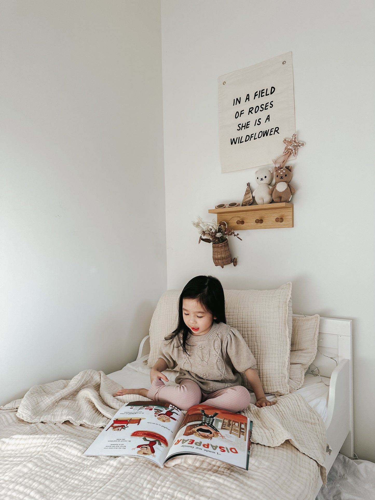 Organic Cotton Gauze Blanket & Pillow Case SET - Oat Milk