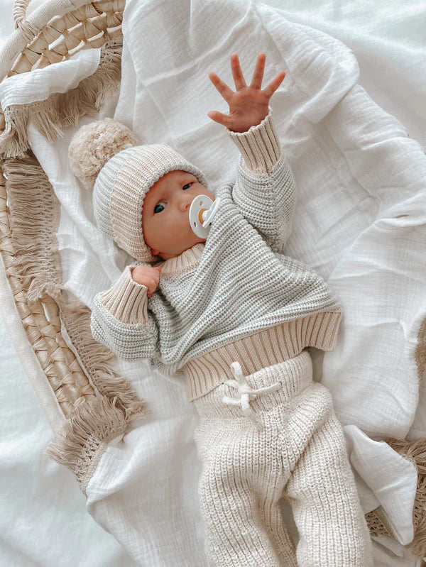 Fringe Swaddle - Oat