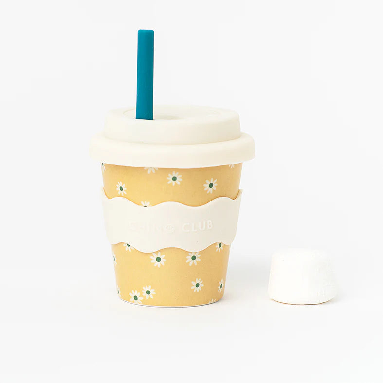 Babyccino Cup 4oz - Yellow Daisy