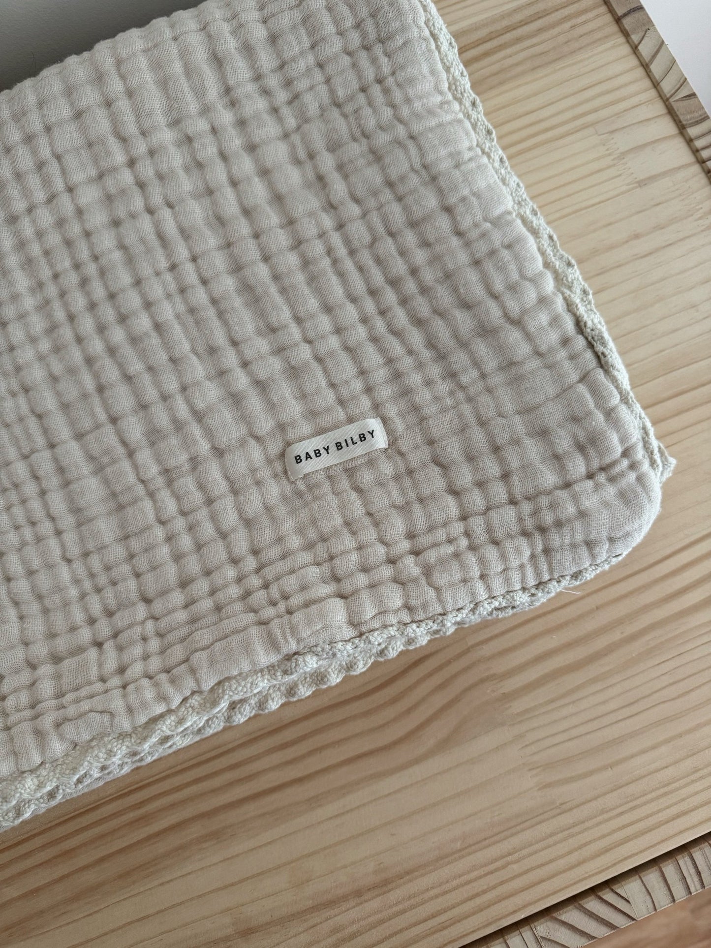 Organic Cotton Gauze Blanket - Tofu
