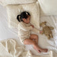 Organic Cotton Gauze Pillowcase | Lace Edge - Petal