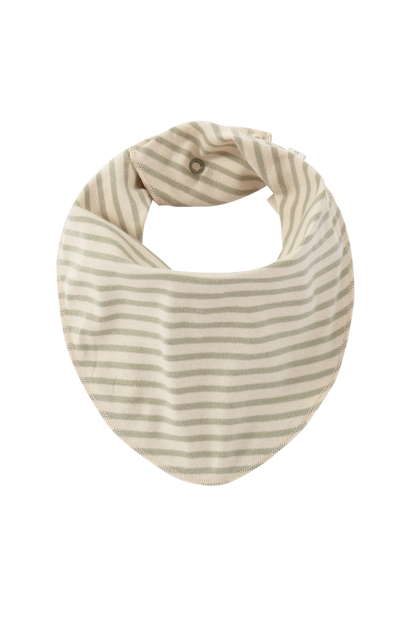 Organic Baby Bib - Sage Stripes