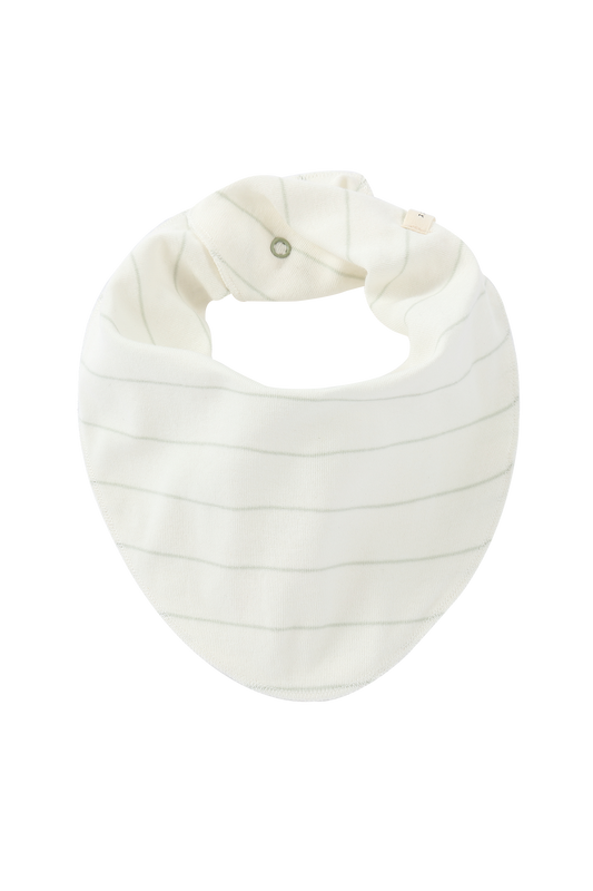 Organic Baby Bib - White Sky