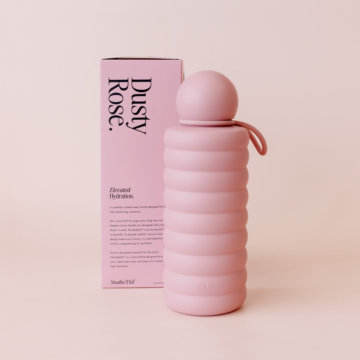The Bubble Reusable Water Bottle - Dusty Rose