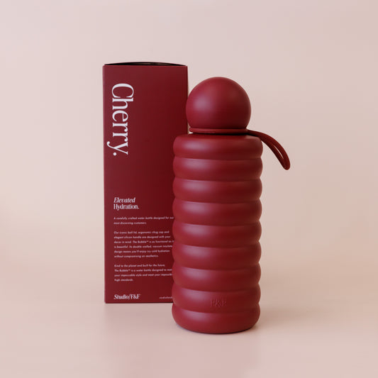 The Bubble Reusable Water Bottle - Cherry