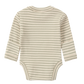 Organic L/S Classic Bodysuit - Sage Stripes