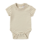 Organic S/S Classic Bodysuit - Sage Stripes