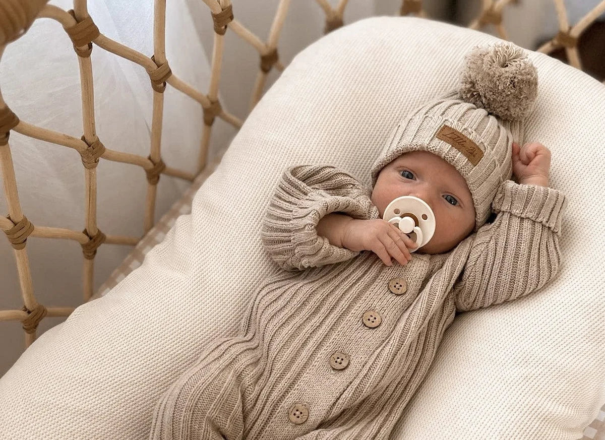 Signature Ribbed Romper - Oak
