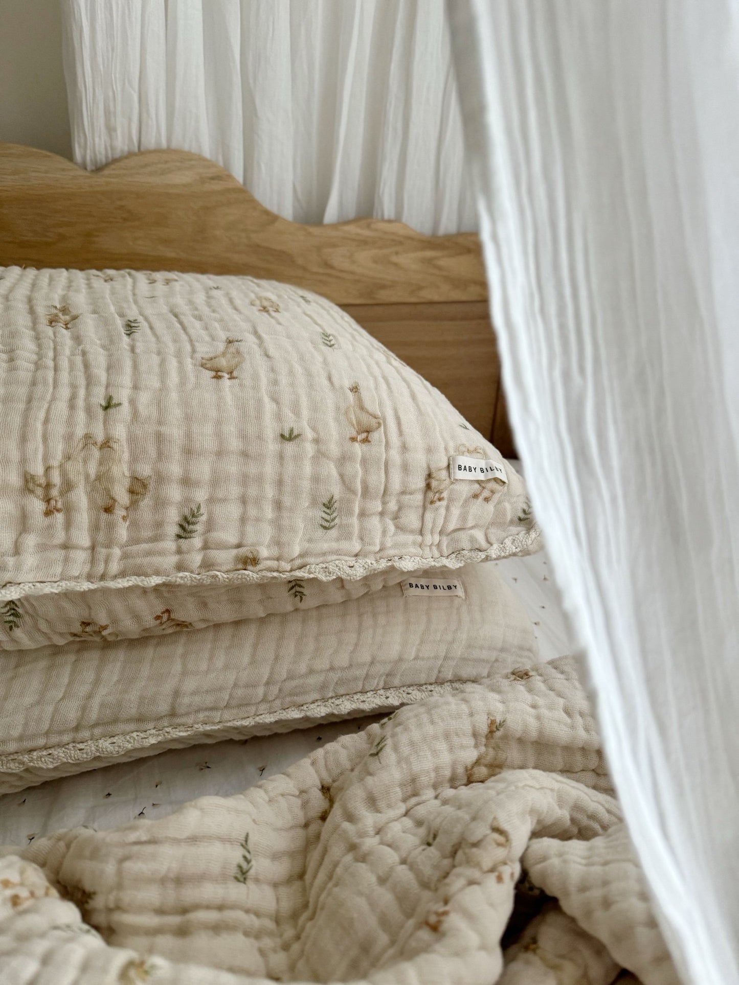 Organic Cotton Gauze Pillowcase - Goose