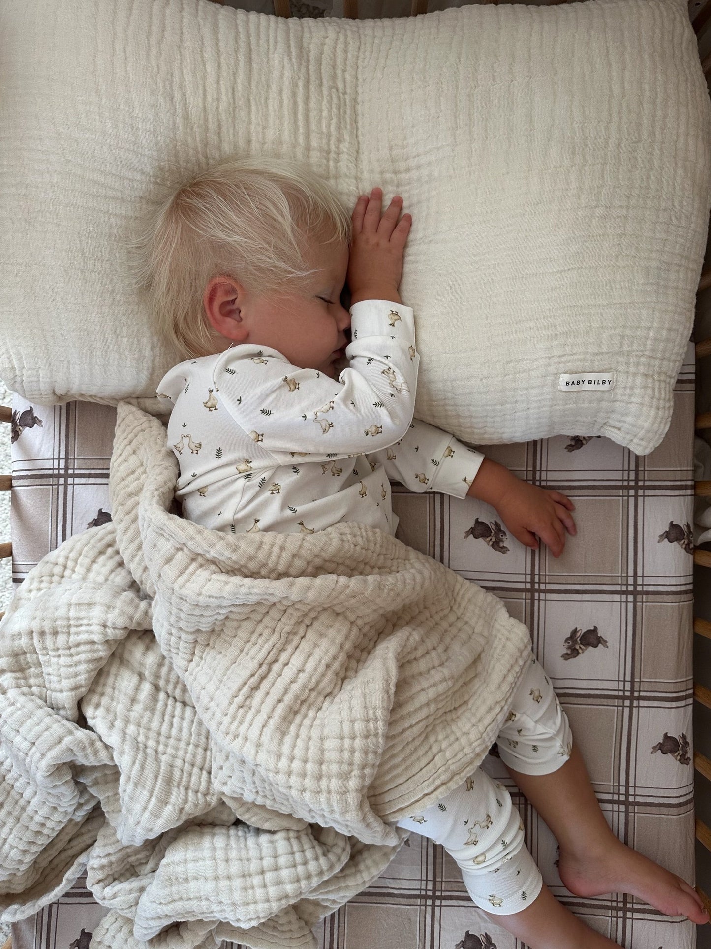 Organic Cotton Gauze Blanket - Tofu